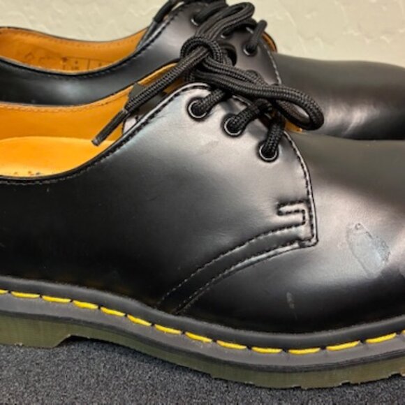 Dr Doc Martens 1461 Smooth Leather Oxford Mens Shoes UK 4 US 5 Black Lace Up NEW